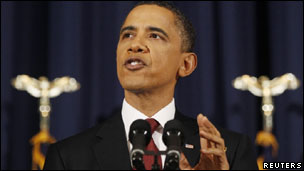 President Barack Obama speaks on Libya