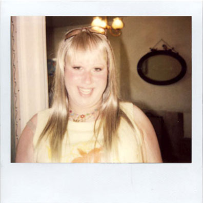 Matt Lucas make-up polaroid