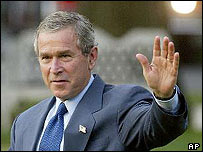 O presidente dos Estados Unidos, George W. Bush