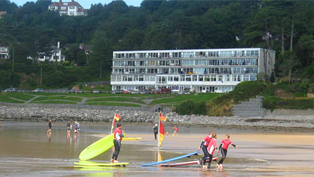 Learning to surf at Caswell