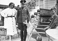 The commandant of Buchenwald, SS Colonel Karl Koch, with his family