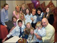 The Lewis Family with actress Linda Robson