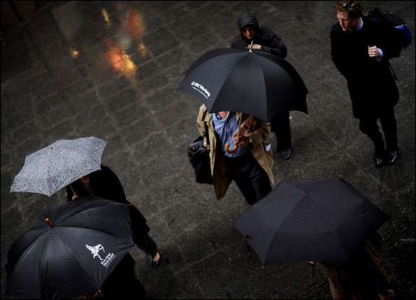 Commuters in London
