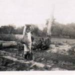 Native ‘Bebe’ with young brother, Taff Smith in the background.