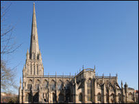 exterior of church