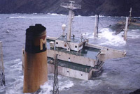 Braer Tanker off the Shetland Is