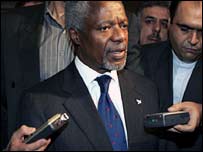 عنان در تهران