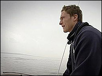 Anthony training on the Solent