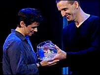 Karen Davies is crowned Doctor Who Mastermind by Christopher Eccleston