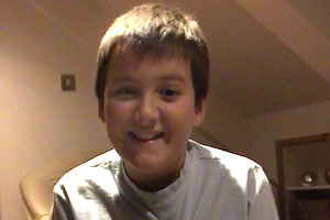 Sebbi gets very excited when there's just one day to go before Christmas.