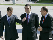 Medvedev, Barroso ve Solana