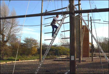 Pole climbing for Children In Need