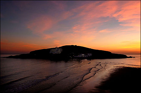 Sunset at Burgh Island