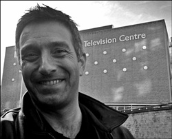 Arriving at BBC Television Centre in Wood Lane