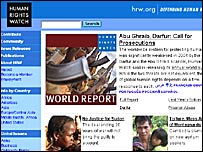 Human Rights Watch'ın internet sitesi