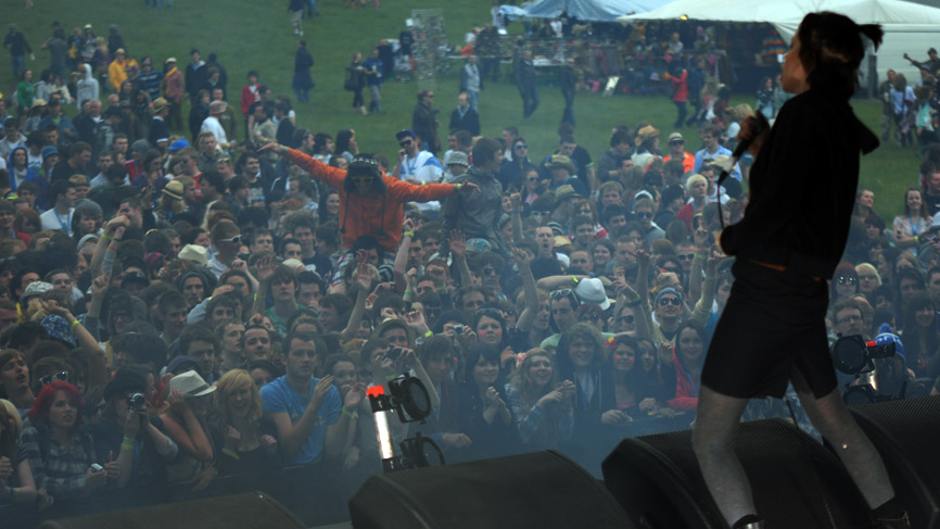 Crystal Castles live at RockNess. Photo by Muslim Alim.