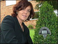 Claire with a 'memory memorial'