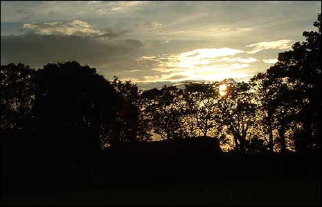 1: sunset over the castle