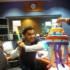 Ameet smashes his Birthday Pinata.