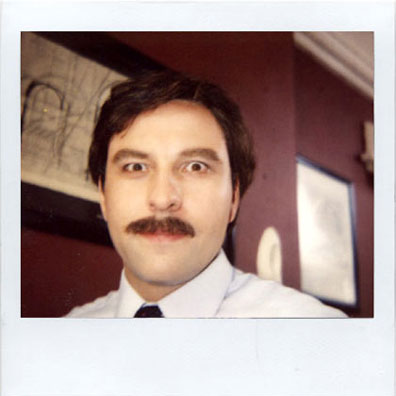 David Walliams make-up polaroid