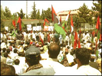 بلوچستان میں احتجاجی مظاہرہ