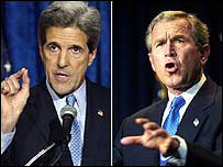 John Kerry ve George Bush