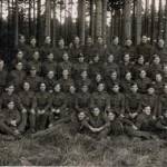 Fellow Prisoners and George Beck No.1 hut Niklasdorf Prison Camp Taken prior to departure for other employment. December 1941