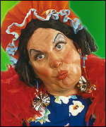 Roger Dean at a pantomime dame