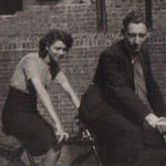 Bill and Beryl on their tandem - London - 1942/43
