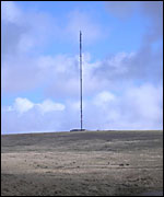 The transmitter at North Hessary Tor