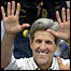 O candidato democrata à presidência dos Estados Unidos, John Kerry