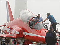 Red Arrow's jet