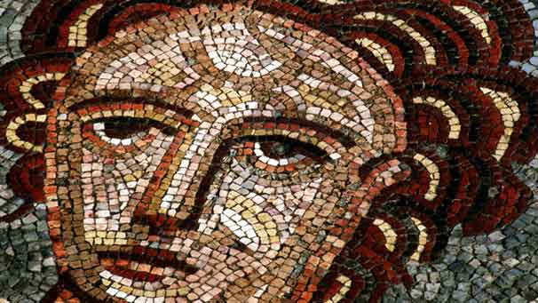Tile mosaic face