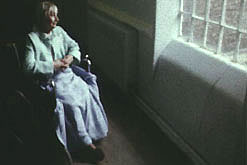 Elderly lady in a care home