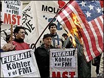 Arjantin'deki IMF karşıtı gösteriler