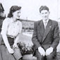 Paddy Fox in 1947 with his then girlfriend and future wife, Agnes Mc Mullans