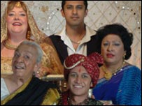 The cast of the film - Chicken Tikka Masala