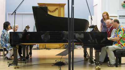 Image from BBC Radio 3 Pianothon, Leeds 2009