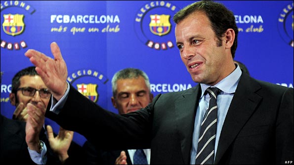 New Barca president Sandro Rosell