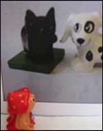 Stuff got to see her dogs as a birthday treat.