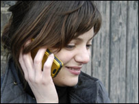 Girl on the phone.