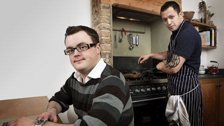 Ali (front) and James are Out Of The Frying Pan