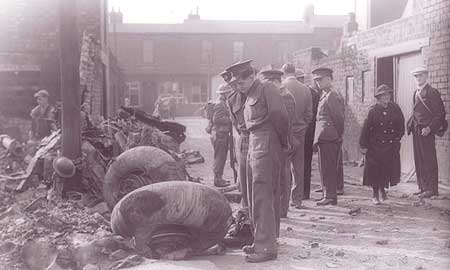 Bomb damage in Sunderland