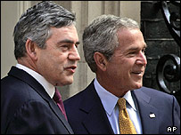 جورج بوش و گوردون براون