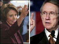 Temsilciler Meclisi Başkanı Nancy Pelosi ve Senato Çoğunluk Grup lideri Harry Reid