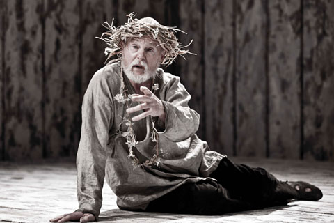 Sir Derek Jacobi as King Lear. Photo: Johan Persson