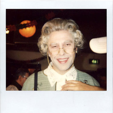 David Walliams make-up polaroid