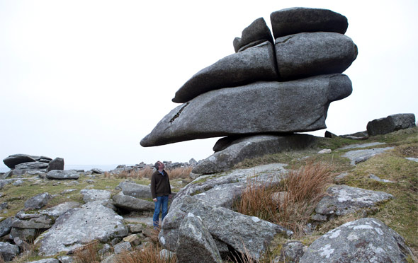 Tom Hoblyn at The Cheeswring in Cornwall