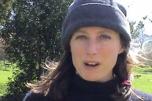 Lois lives in a community. They grow their own fruit and veg and even have their own cows and sheep.