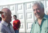 Ysgrifennydd a chadeirydd y pwyllgor cyllid - Gewraint Jones a Dafydd Wigley